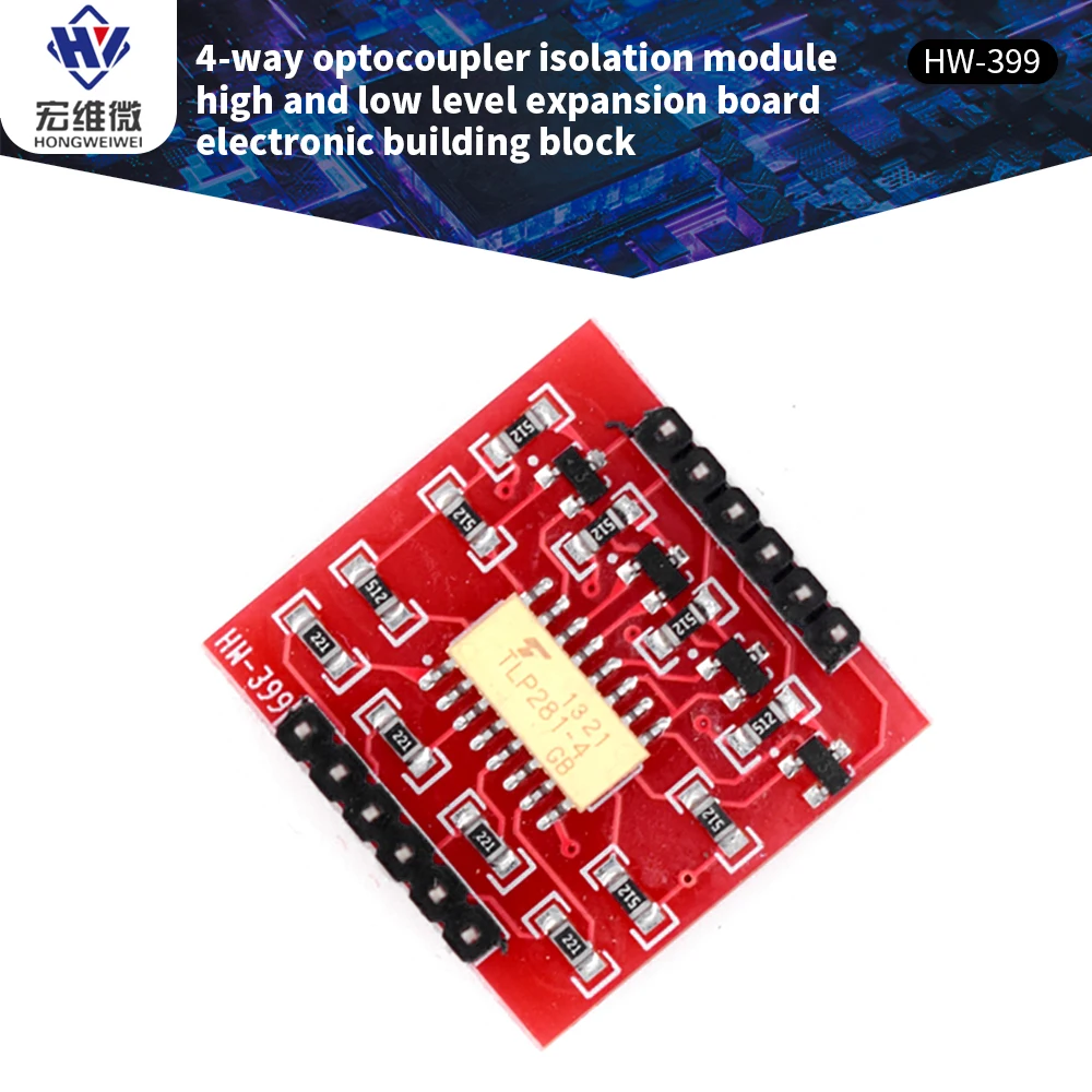 

TLP281 4 Channel Optocoupler Isolation Module High/Low Level Expansion Board for Arduino Smart Electronics Building Blocks Board