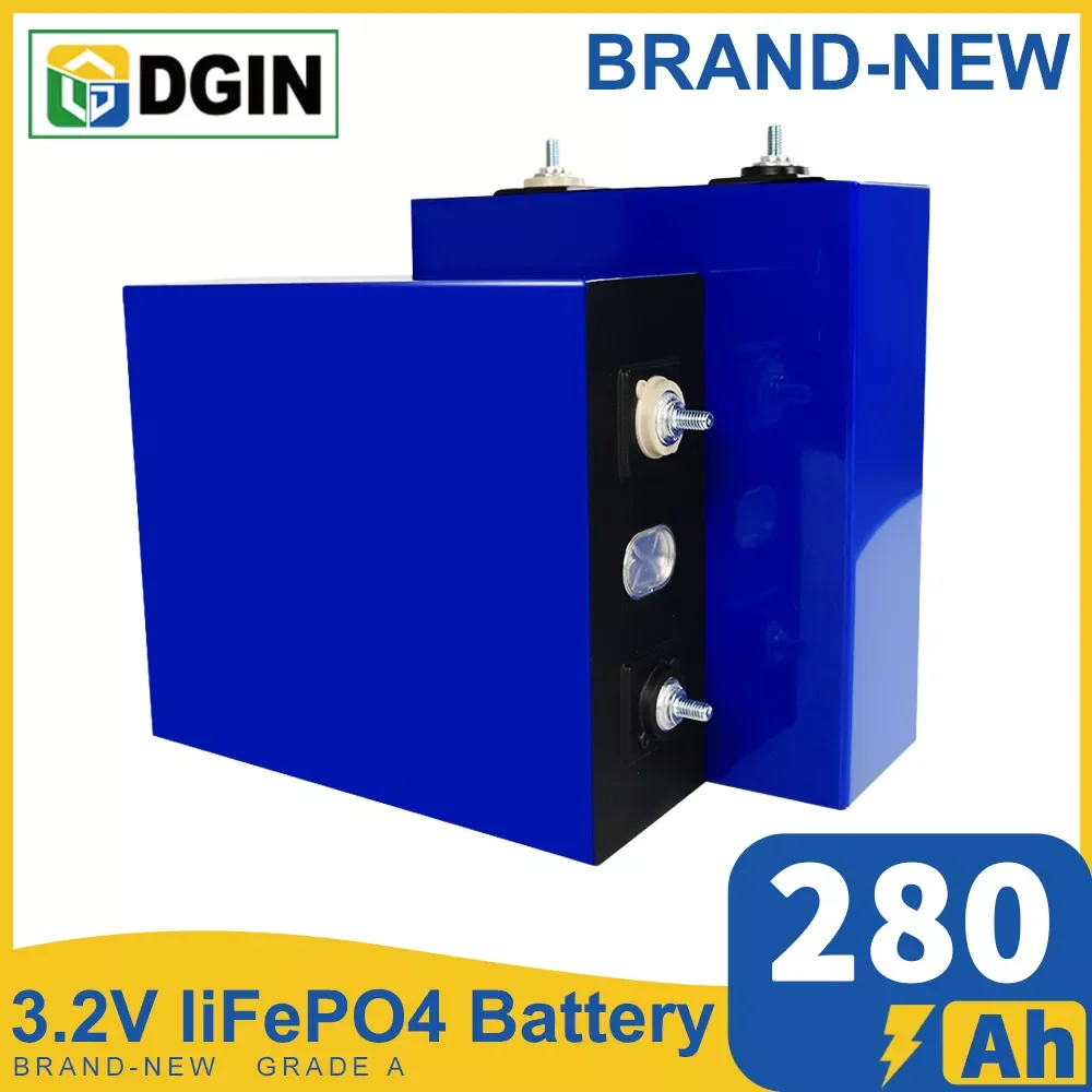 

1/4/8/16/32PCS 280AH Lifepo4 3.2V Lithium Iron Phosphate Battery For RV Vans Camper Golf Cart Solar Energy Storage System Yacht