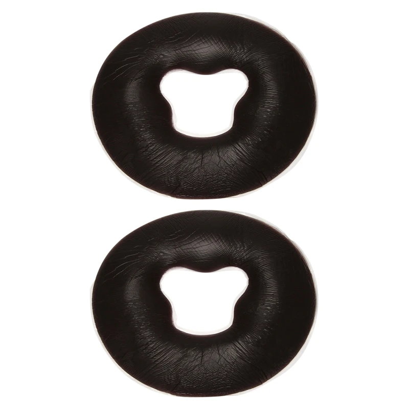 

2X Soft Salon SPA Massage Silicone Face Relax Cradle Cushion Bolsters Beauty Care - Dark Coffee, M