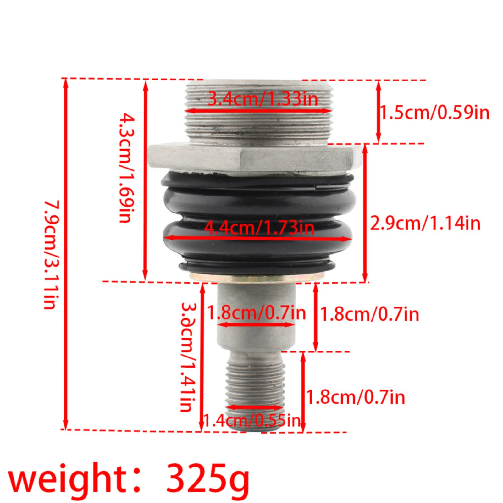 Для мотоциклов R1200CL, R1200C, K1200RS, R850RGS, R1100GSRSRTRS, R1150GSRSRT: Нижний поперечный рычаг передней вилки, шарнир рычага управления (art.: 3920db2a36bf5) - 3920db2a36bf5