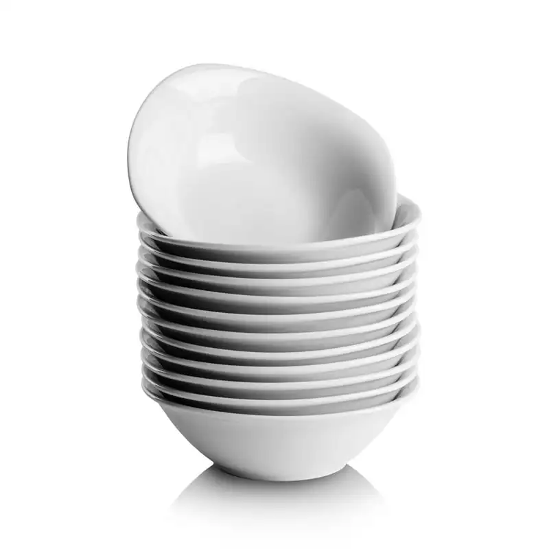 

Квадратная керамическая чаша для хлопьев Catering, набор из 12, белого цвета