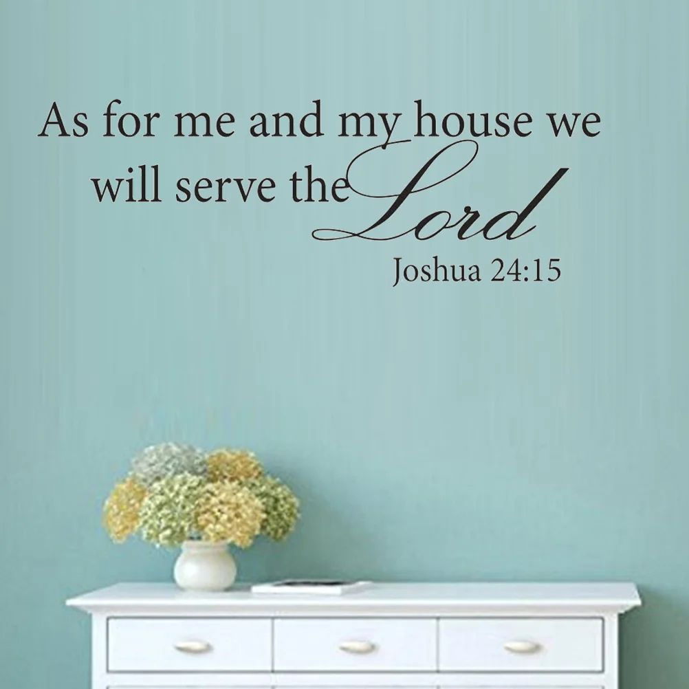Что касается меня и моего дома мы будем обслуживать Властелина Джошуа 24:15 Библия