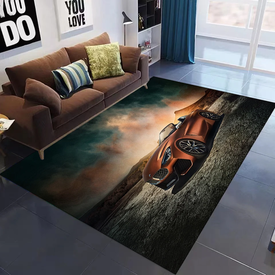 

3D ковер для детской спальни Автомобильный ковер с принтом для гостиной большого размера Современная роскошь домашнего декора Прохладный М...