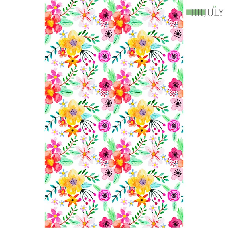 

Abstract Watercolor Flower Home Decor Waterproof Self Adhesive Wallpapers Living Room Bedroom Wall Makeover Furniture Stickers