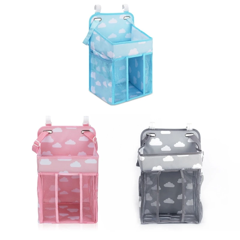 

Hanging Diaper Baby Bed Hanging Nursery Organization Babies Diaper Holder Storage Bags for Crib Playard Changing