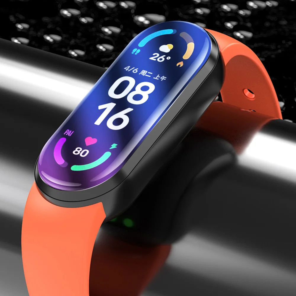Стеклянная пленка для браслета Mi band 8 7 6 5 4 защита экрана аксессуары смарт-часов