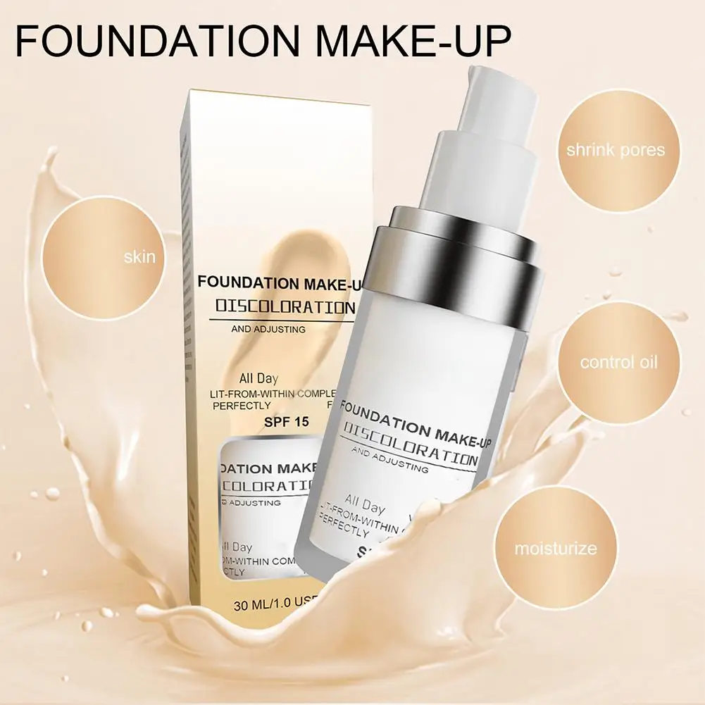 Жидкая основа для изменения температуры консилер увлажняющий осветляющий