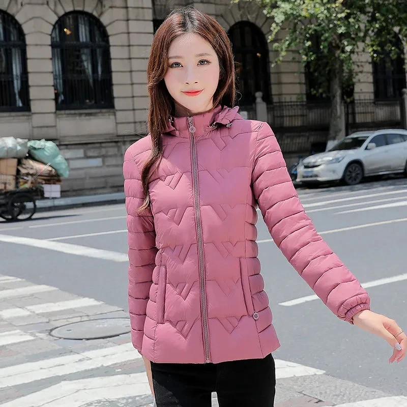 Winter Parka Ladies Jacket Warm Hooded Women's Basic Jacket Down Cotton Thickened Parka Short Jacket L-6XL2022 New Coat Women