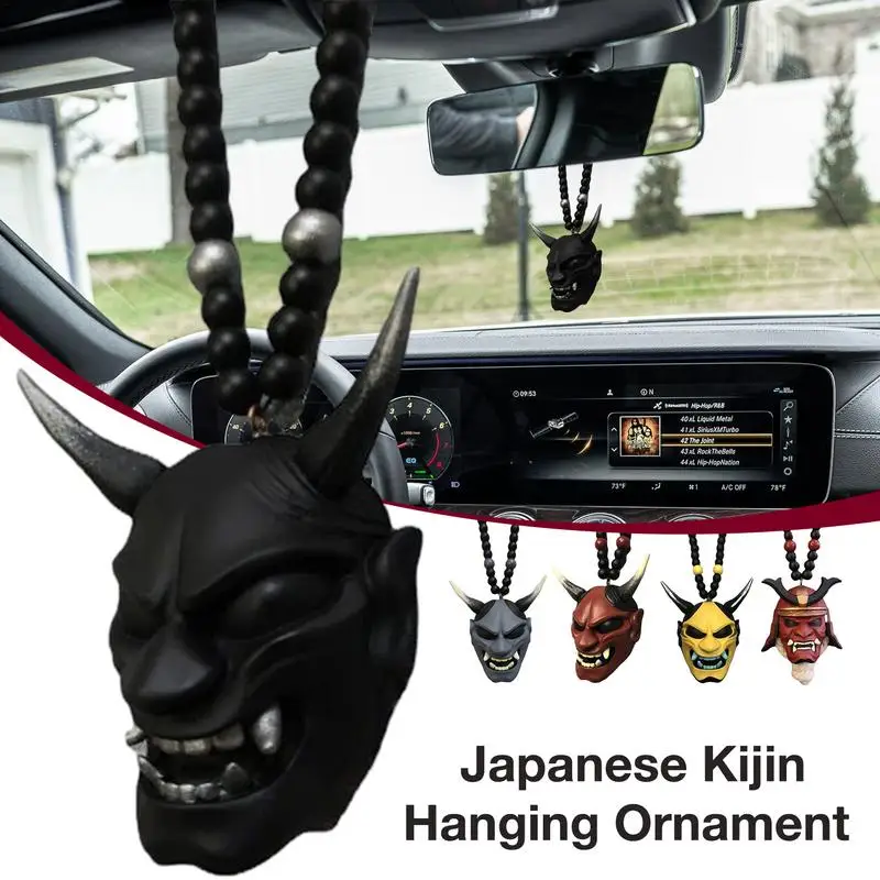 

Car Hanging Japanese Kijin Ornament Automobile Rear View Mirror Pendant For Automobiles And Home Auto Interior Decoration
