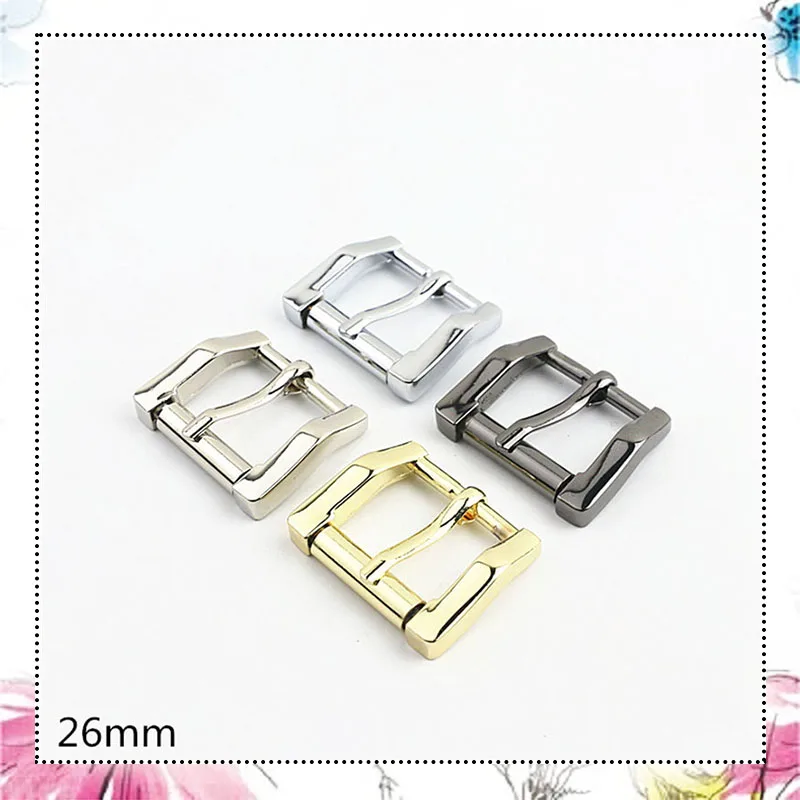 

10 шт., 26 мм квадратные металлические пряжки для сумок, обуви