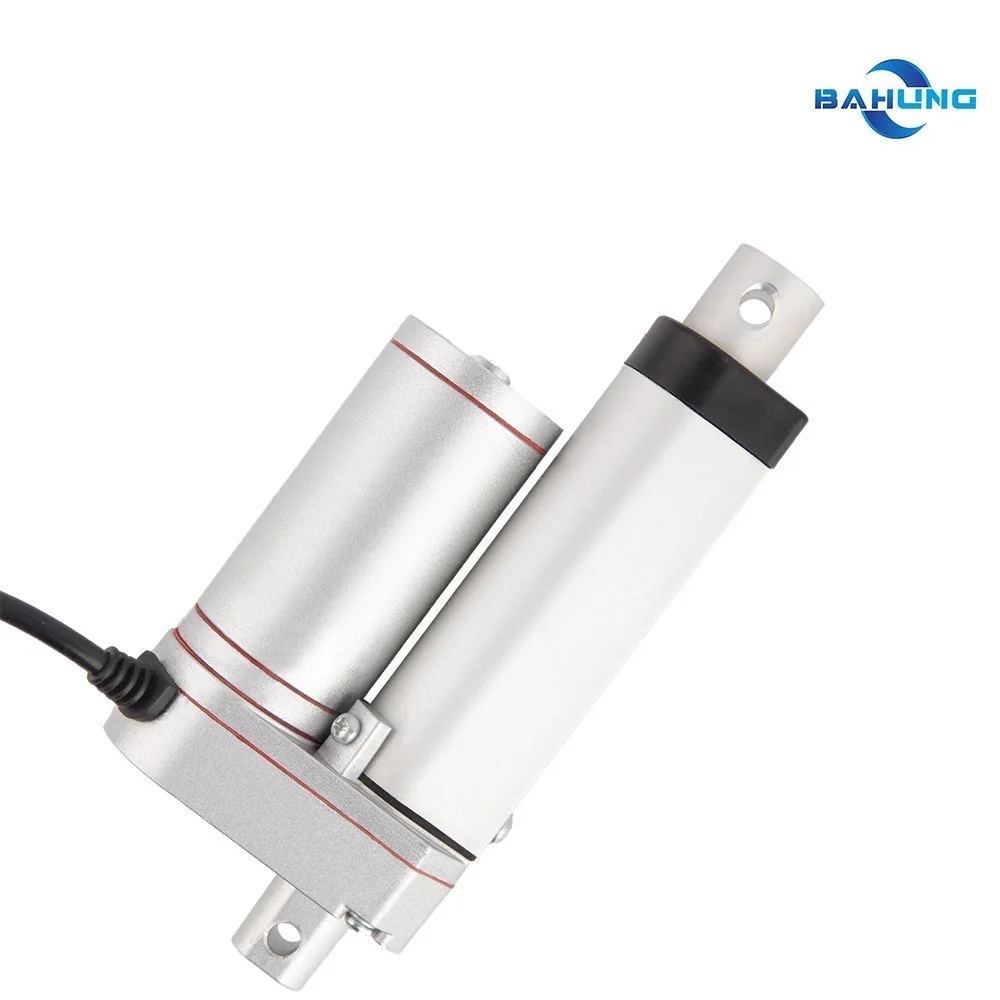 Ход 25 мм = 1 дюйм, 12 В/24 В постоянного тока 100/350/750/900/1000/1500n, мини-электрический линейный привод, механизм линейного трубчатого двигателя