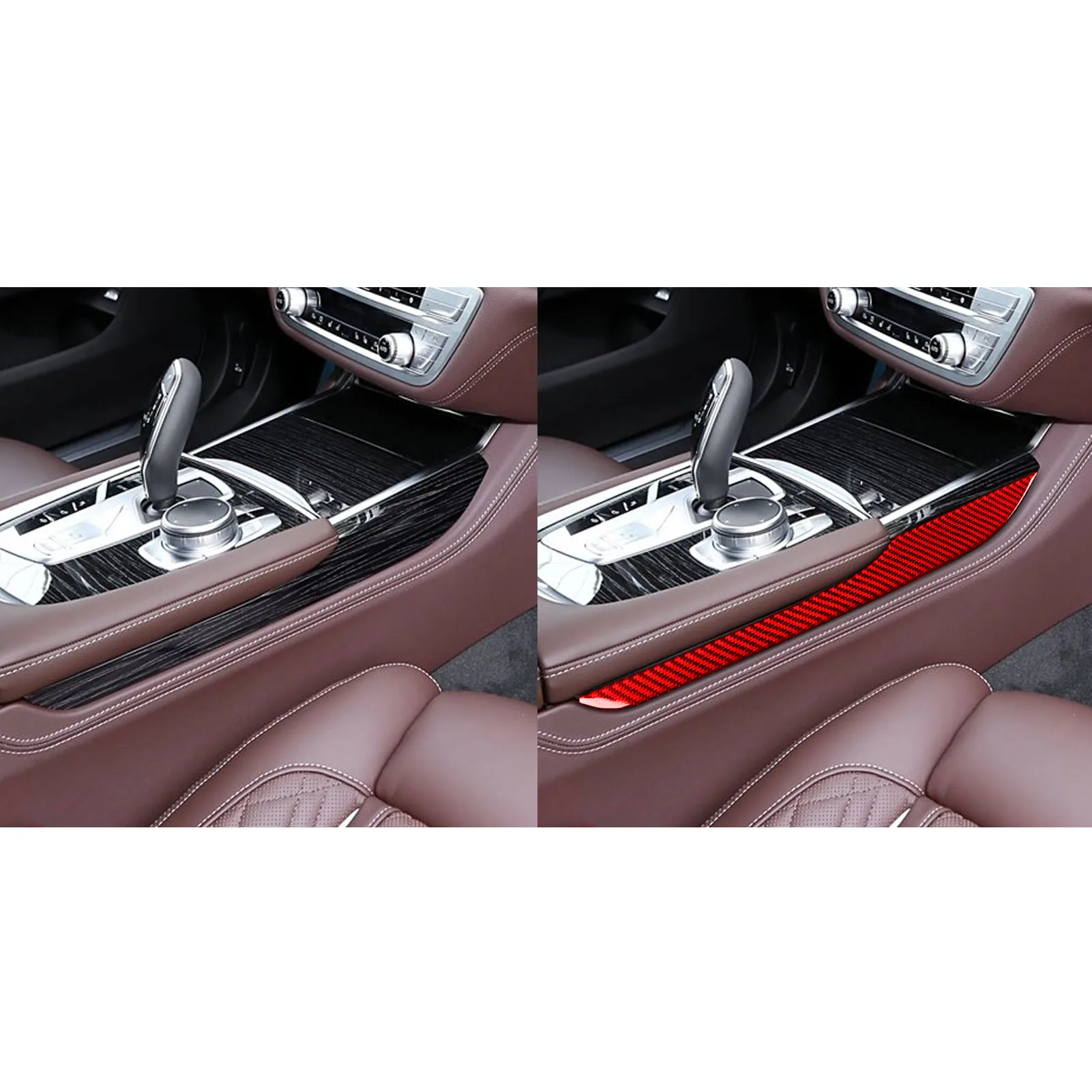 Аксессуары для BMW 7 серии G11 G12 2015-2022 настоящие мягкие наклейки из углеродного