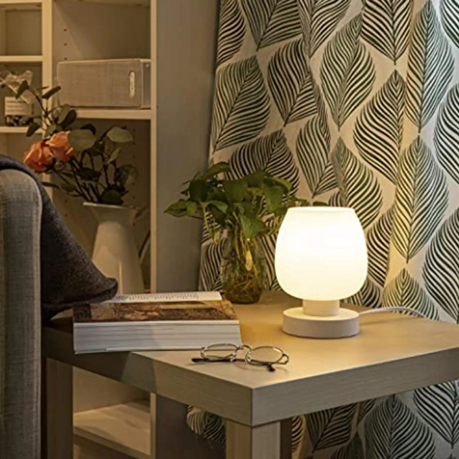 

Touch Bedside Table Lamp Warm LED Bulb 3 Mode for Living Room Children Room