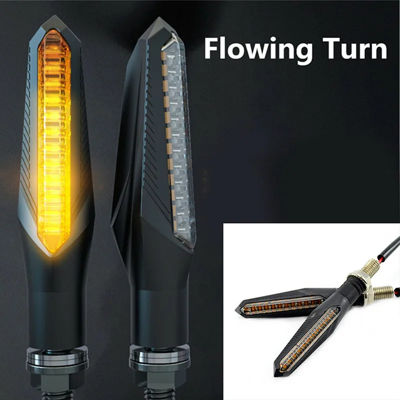 

2 Wires LED Turn Signal Indicator Lights Blinker Lamp Indicator 1.5cm X 10.5cm