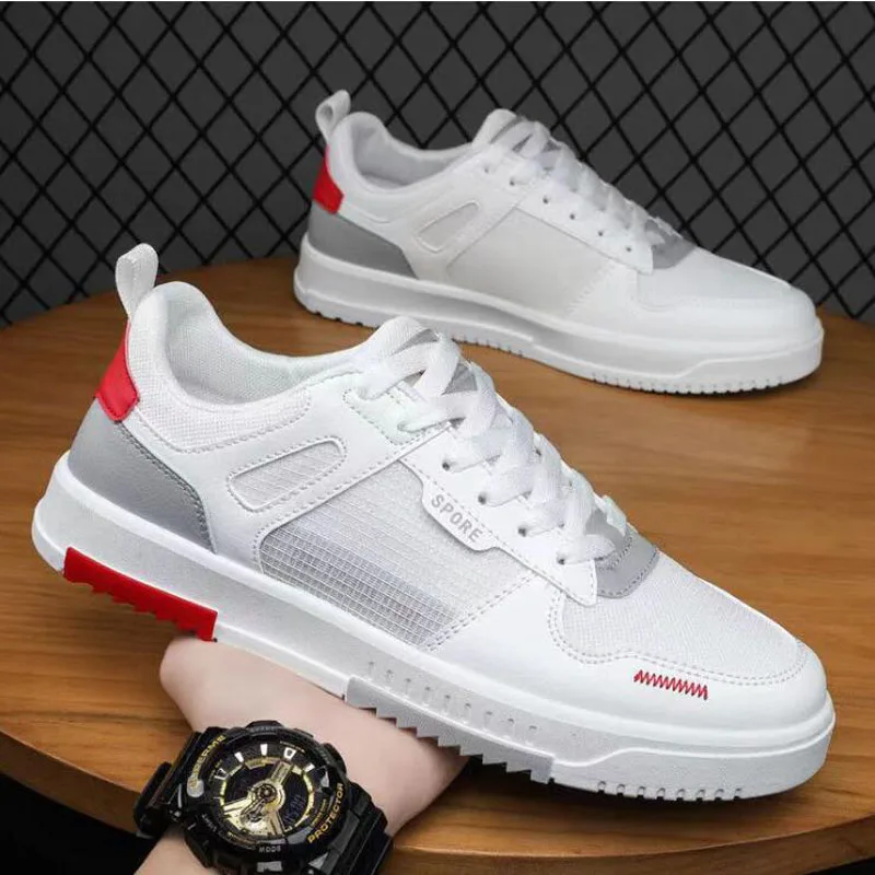 

Men's Casual Sneakers Board Shoes Breathable Mesh Board Shoes Light Sports Shoes Running Shoes Men Fashion Moccasins Summer New
