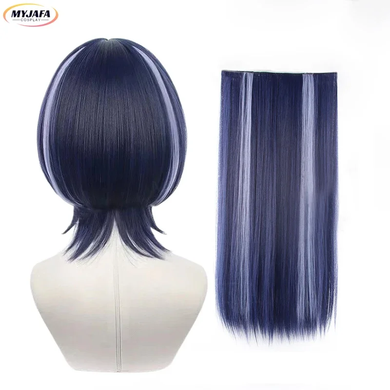 Длинный парик Scaramouche Balladeer для косплея Genshin Impact термостойкие синтетические волосы