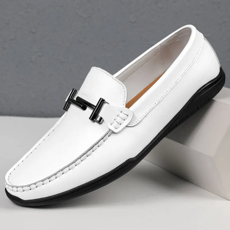 

2022 New hollow out Breathable shoes Men's Summer Comfortable Slip On Casual shoes Luxury Brand Soft Driving Loafers Mocassins