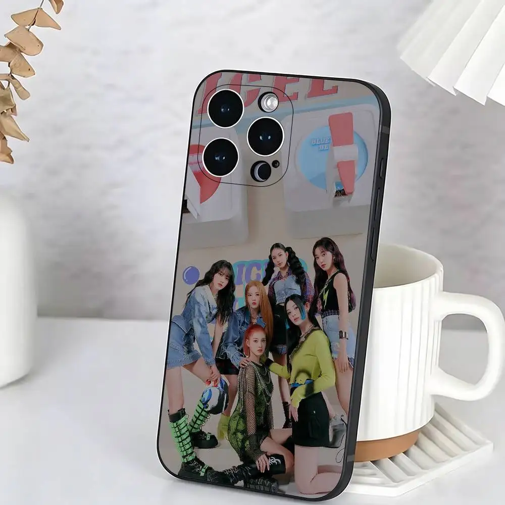 Фото Мягкий черный чехол Lovely Idol S-STAYC Yoon Unique для iPhone 17, 16, 15, 14, 13, 12, 11 Plus, Pro Max и других моделей №3