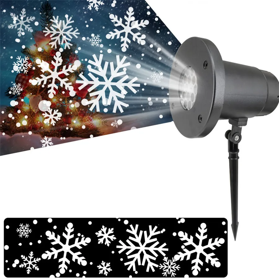 

Christmas Snowfall Projector Light Outdoor Dynamic Snowflake Projector Lights LED Snow Projection Light for Xmas Holiday Decor