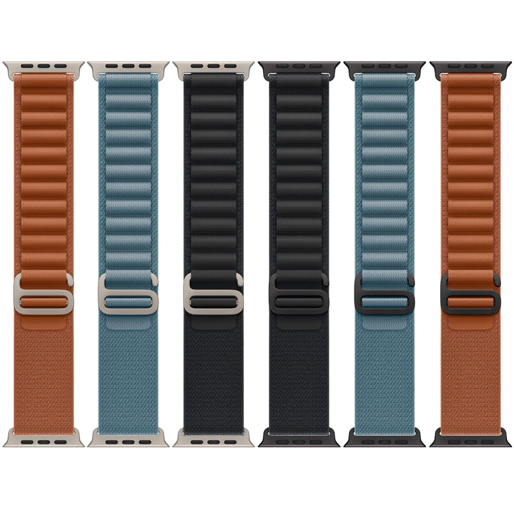 Фото Официальные ремешки Alpine для Apple Watch ultra 3 ремешка 49 мм 44 мм 46 мм 45 мм 41 мм 40 мм 42 мм correa iWatch series 11 10 SE3 9 8 7 6 5 №2