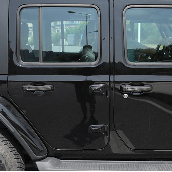 Крышка дверной ручки из углеродного волокна для JEEP Wrangler JK аксессуары JL 4x4