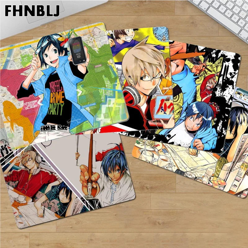 Коврик для мыши Bakuman в японском стиле аниме, нескользящий игровой коврик для мыши, игровой Настольный коврик для клавиатуры, украшение для ПК, коврик для мыши