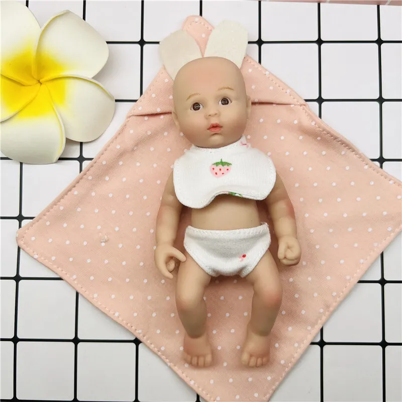 Кукла новорожденная 6 дюймов одежда силиконовая для маленьких девочек и