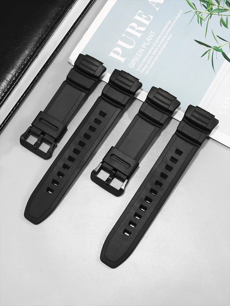 

Resin Strap Band for Casio W-S220 Rubber Watch Strap MCW-100 MCW-110H HDD-S100 W-S220 AE-2000 AE-2100 Resin Silicone 16mm