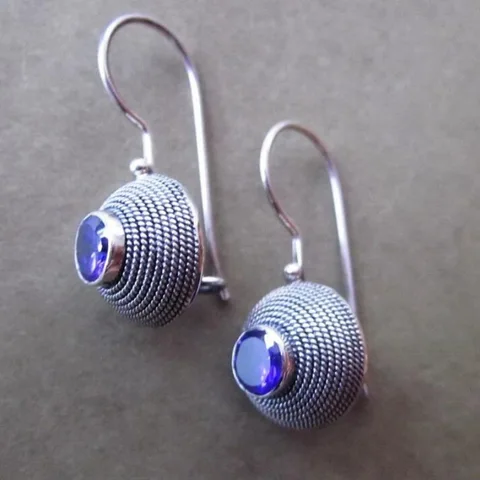 Серебряные висячие серьги NovoPublic