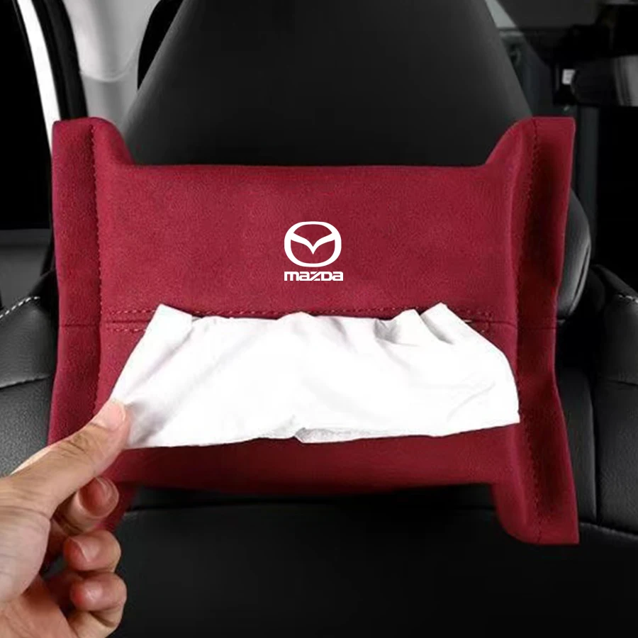 

1Pcs Car Tissue Box Car Tissue Container Napkin Tissue Holder Case Storage Decor For Mazda 3 6 Atenza Axela Dem Auto Accessories