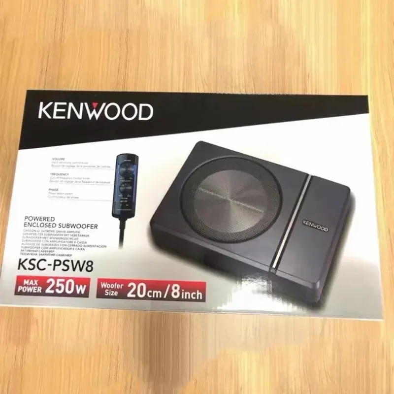 KSC-PSW8 250 Вт ультратонкий компактный автомобильный сабвуфер под сиденье с питанием