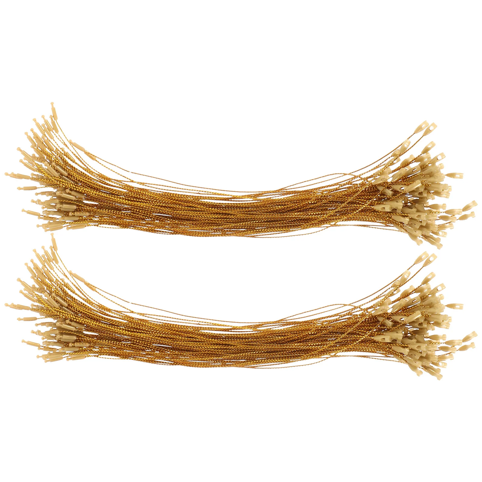 

200pcs Christmas Snap Locking Rope Christmas Decoration Hangers Xmas Tree String Hangers Ornament Hooks