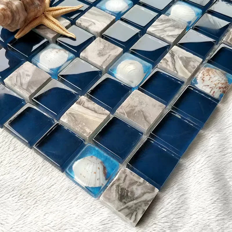 

Glass Stone Shell Mosaic Tile Mirror Tv Background Wallpaper Puzzle Parquet Kitchen Backsplash Bathroom Tiles Swimming Pool Tile
