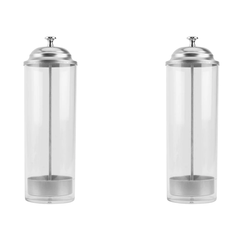 

2X Straw Dispenser Holder - Drinking Straw Holder Plastic Straw Holder For Kitchen Milk Tea Shop Coffee Shop