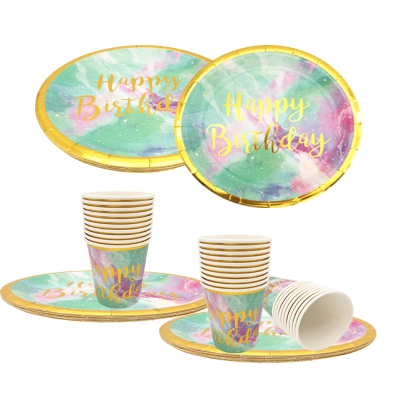 10 шт. одноразовые бумажные стаканчики с тиснением