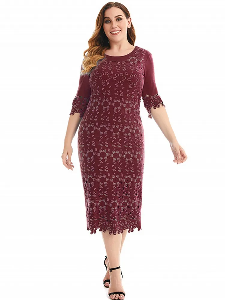 

3XL 4XL Plus Size Dresses For Women Clothes Robes Autumn New Solid Casual Streetwear African Pencil Dress Vestidos Big Size