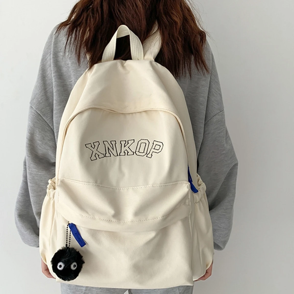 

Рюкзак женский с надписью, модный простой ранец для старшей школы, вместительная нейлоновая сумка для учебников