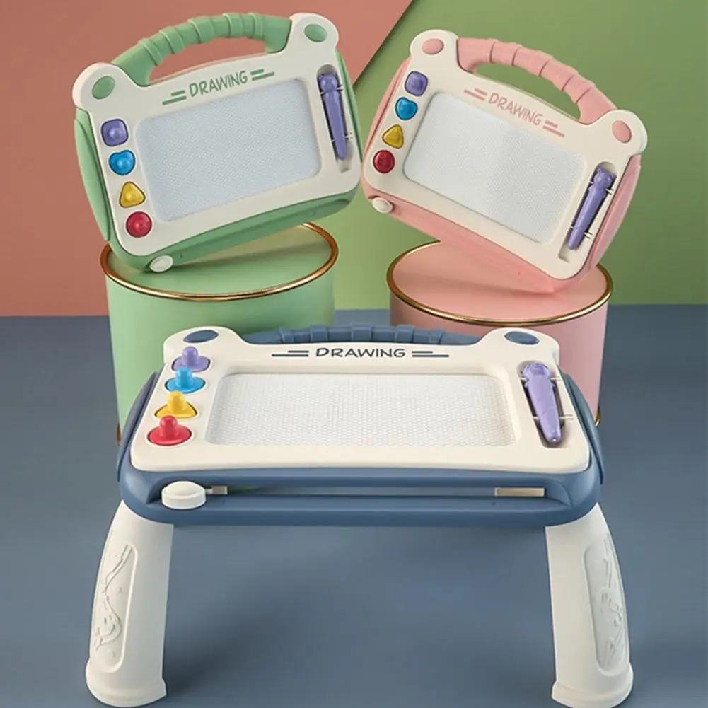 

Детская цветная граффити магнитная доска для рисования стираемая доска для письма с ножками для стола домашняя обучающая доска для малышей