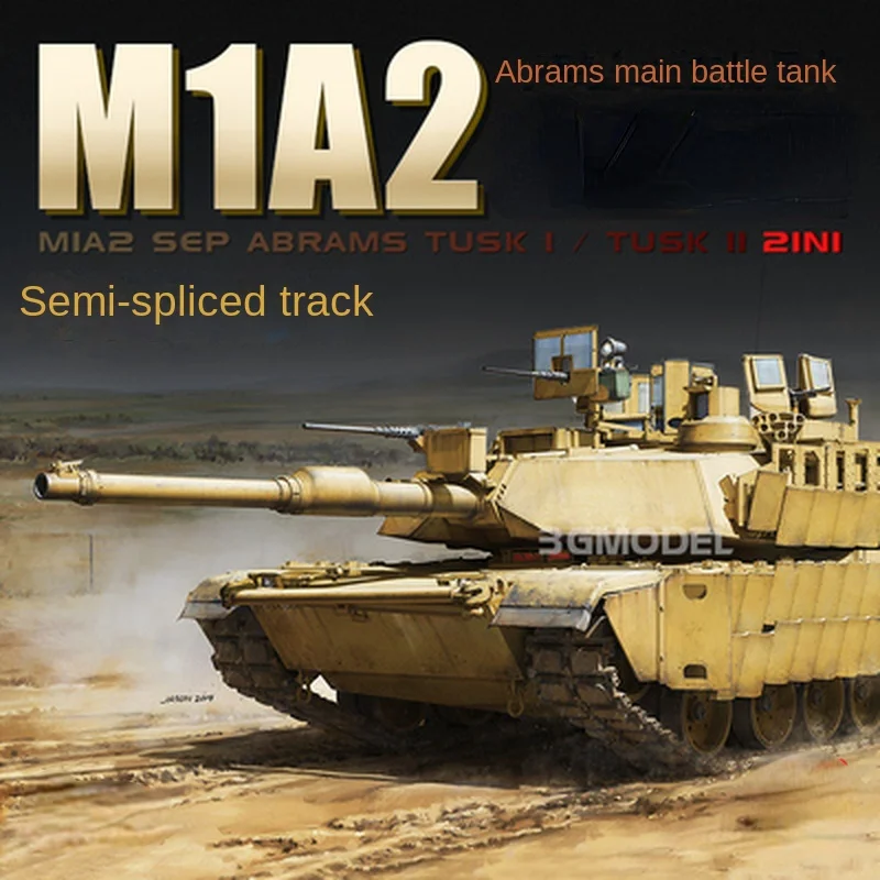 

NX 1/35 M1A2 TUSK I/TUSK II 2in1 Full Internal Structure Abrams Main Battle Tank Model Resin Model Kit Resin Military Model