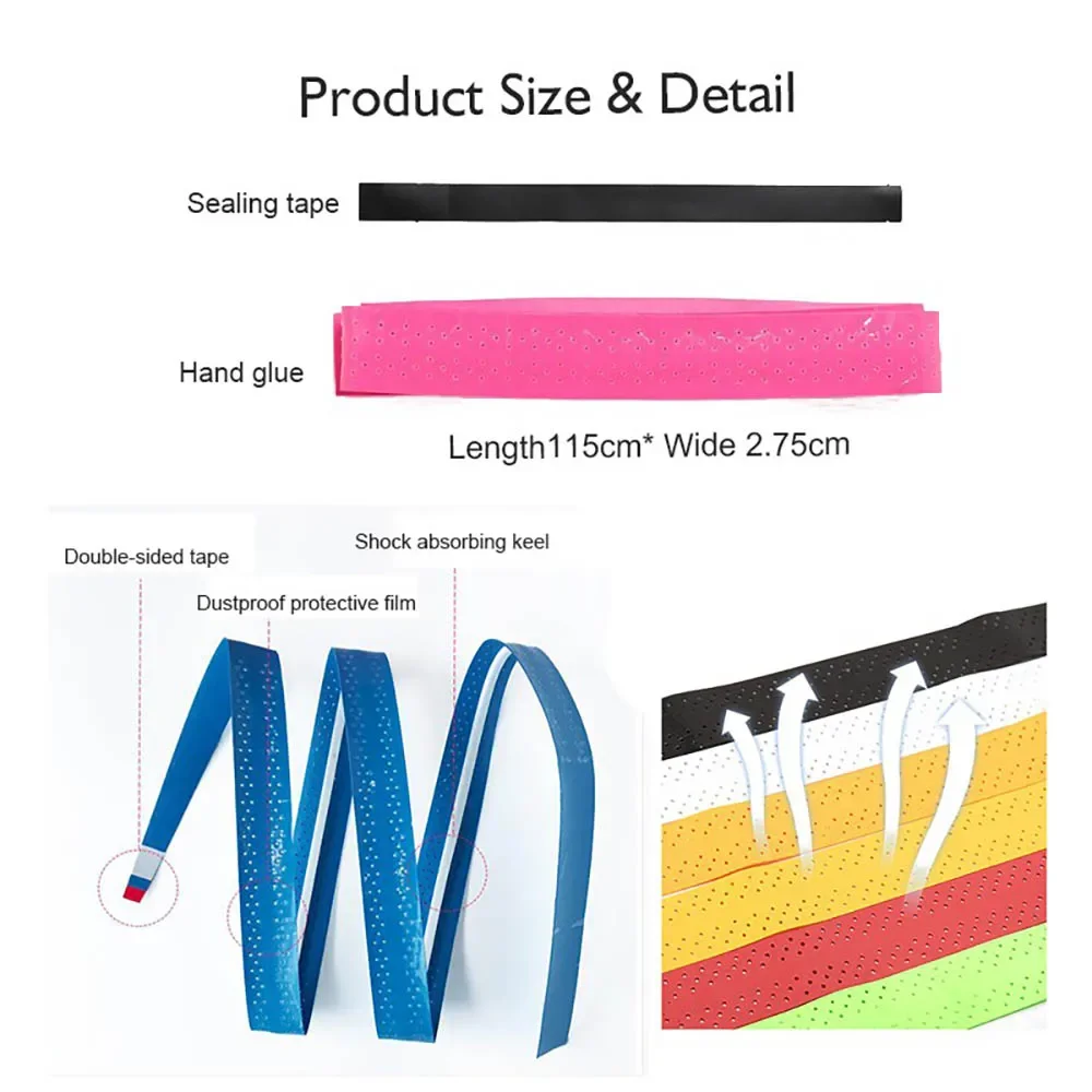 Качественная Нескользящая впитывающая пот ракетка для бадминтона рукоятка