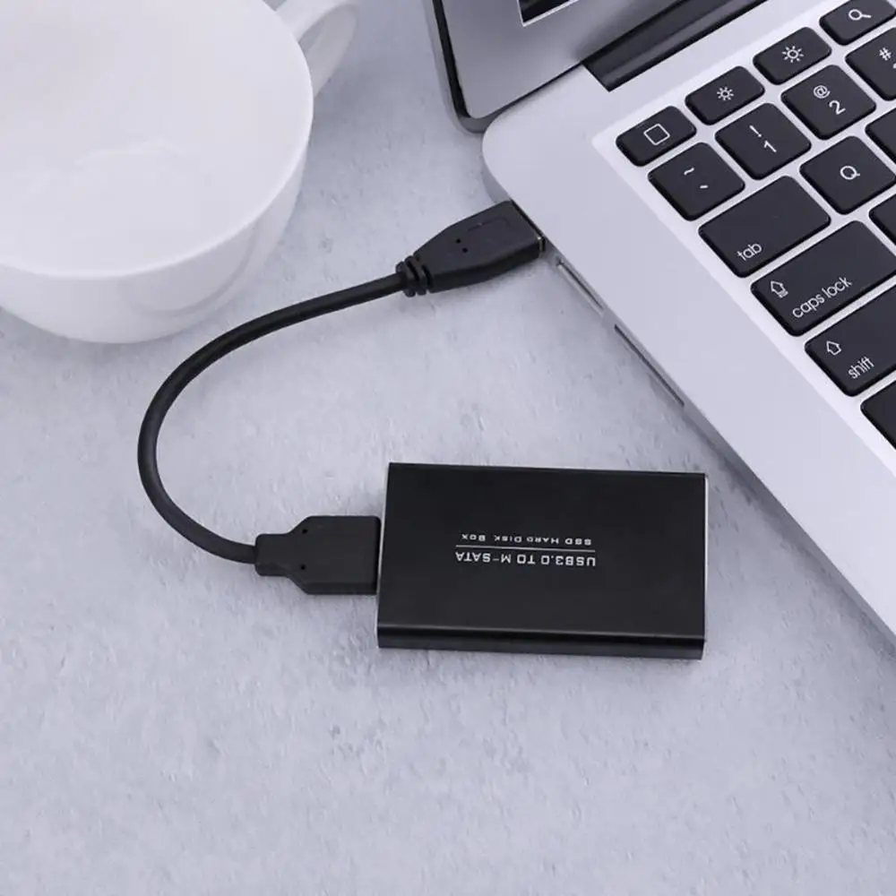 

USB 3.0 Adapter SSD MSATA to Hard Disk Drive Enclosure Cable Case Aluminum Box
