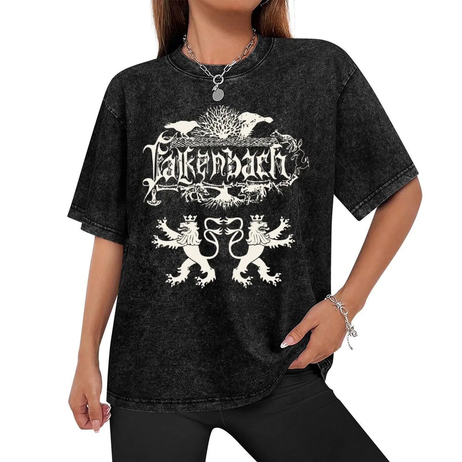 Футболка Falkenbach с графическим рисунком винтажные футболки рэпера мужские