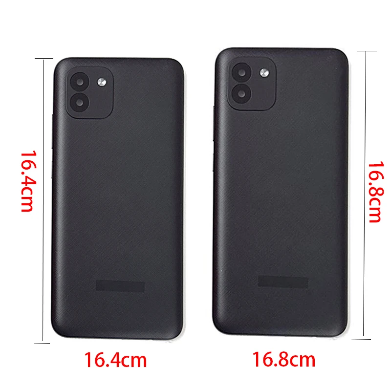 Задняя крышка A03 A035 для Samsung Galaxy Корпус Батарейная панель Крышка корпуса Реальные