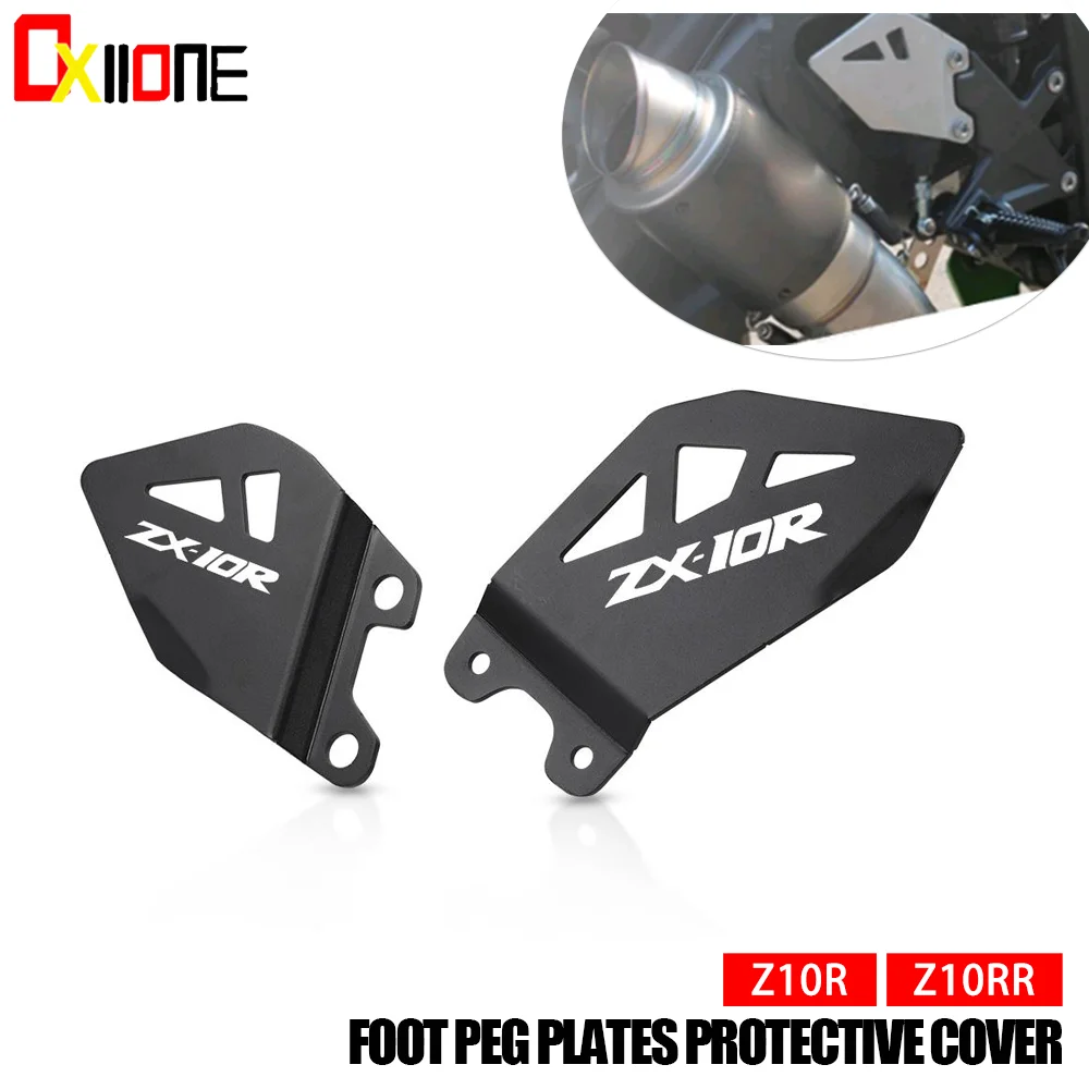 

For Kawasaki ZX 10R ZX10R Ninja 2011-2020 ZX10RR ZX-10RR 2017 2018 2019 2020 Motorcycle Foot Peg Heel Plates Protective Cover