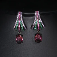 2022 light luxury claws shape stud earrings womens trend new unusual modern full micro zircon partydress dailry jewelry gift