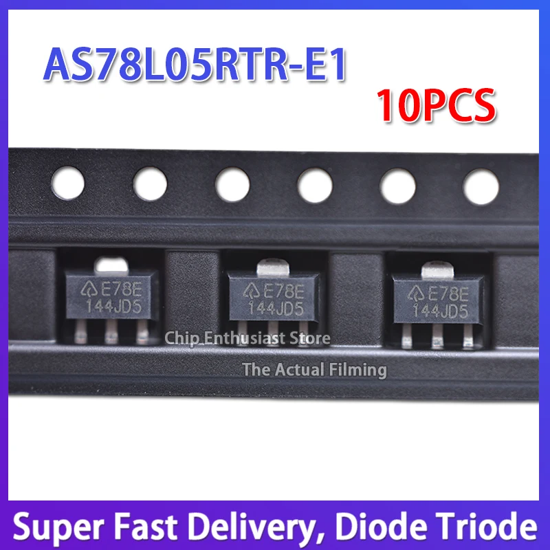

10PCS AS78L05RTR-E1 Silk Screen E78E Linear Voltage Stabilization SOT-89 78L05