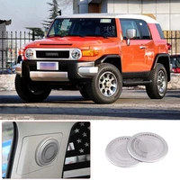for 2007 2021 toyota fj cruiser stainless steel silver car trunk speaker mesh cover sticker car interior protection accessories