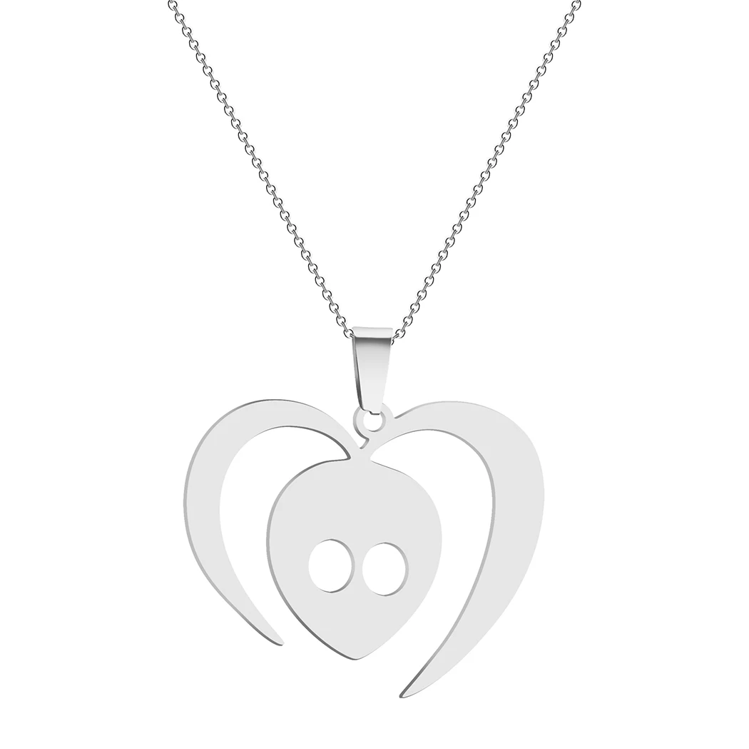 Ожерелье Kinitial из нержавеющей стали с подвеской в виде сердца чокер для женщин