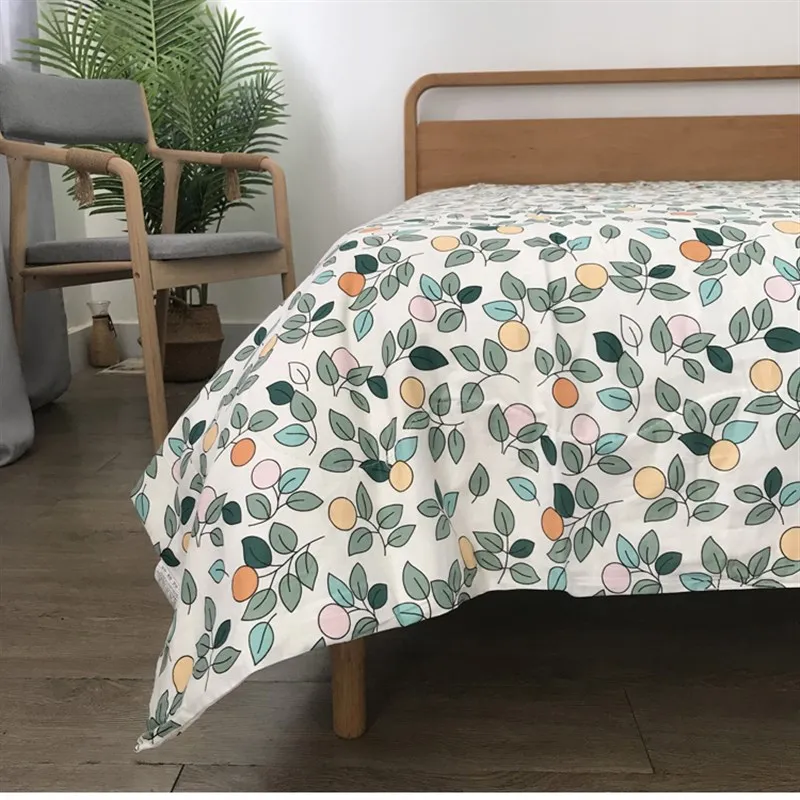 Простыня из чистого хлопка. Пододеяльник 00% хлопка с косым V-образным узором.