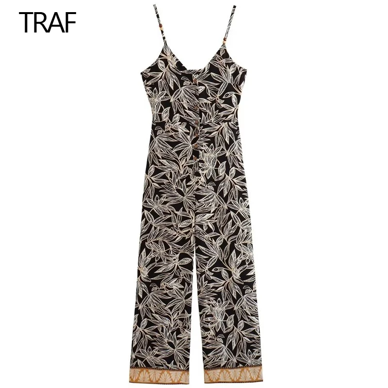 

Женский Летний комбинезон с открытой спиной и лямкой на шее